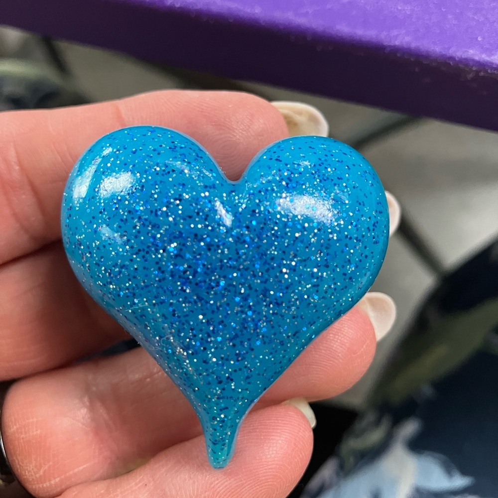 Blue Heart-Shaped Home Accent - Picture 2 of 9